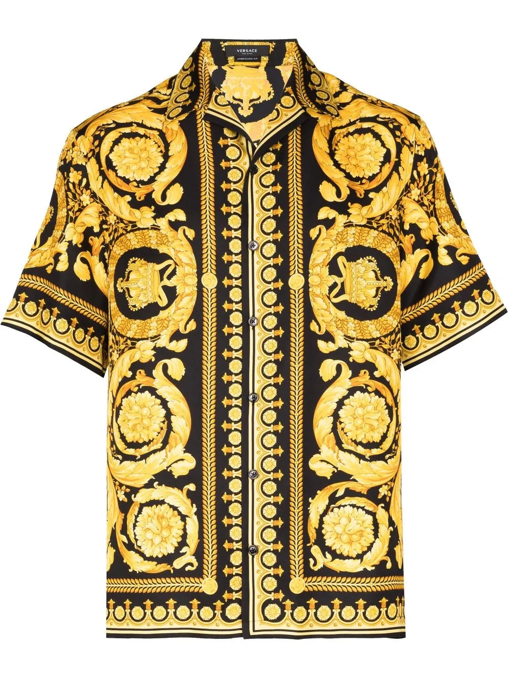 Versace  Barocco print silk shirt