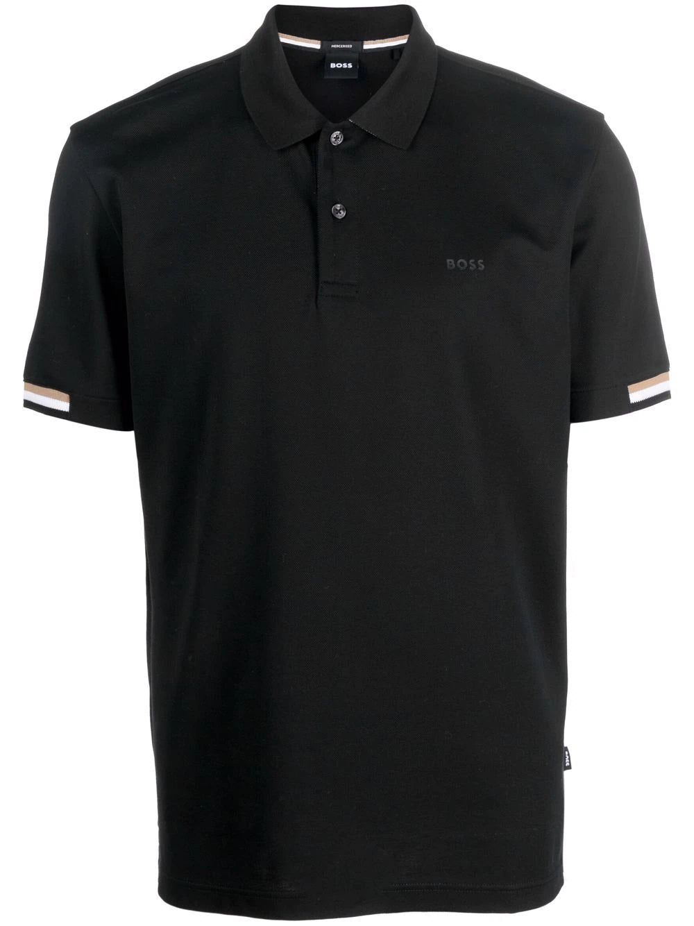 Boss stripe-trimmed polo shirt