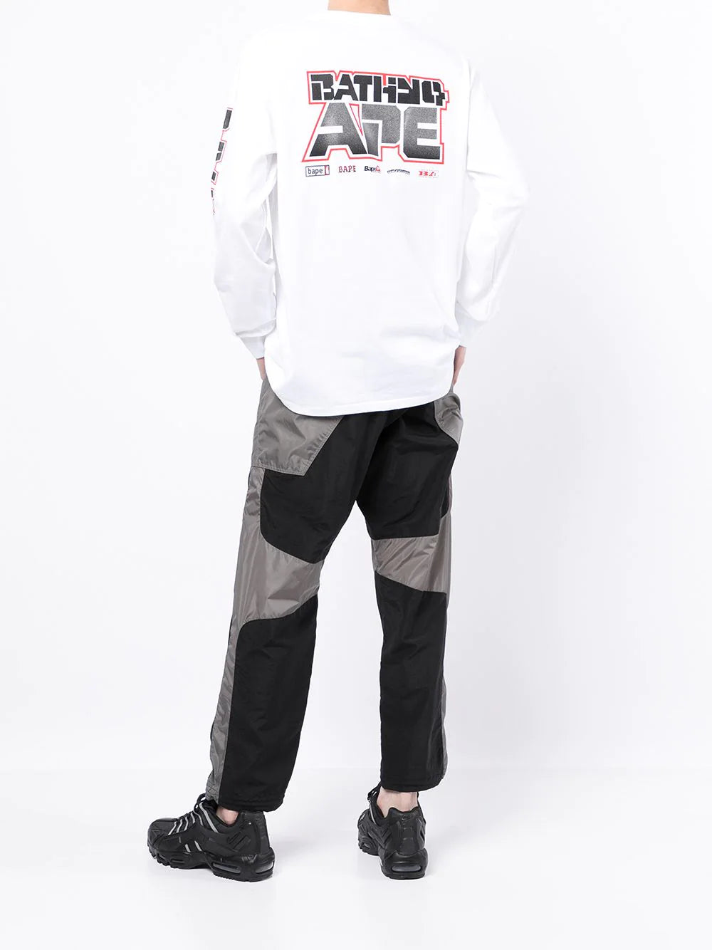 A BATHING APE® logo-print long-sleeve T-shirt
