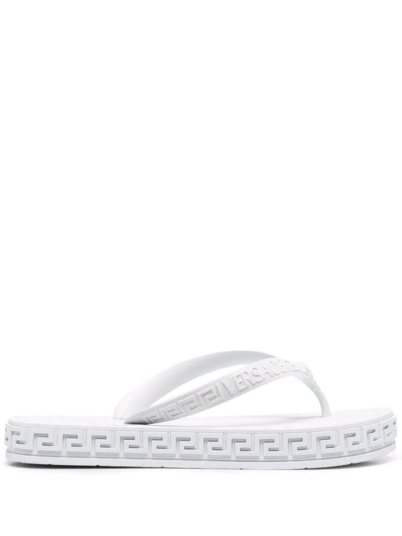 Versace  Greca-debossed flip flops