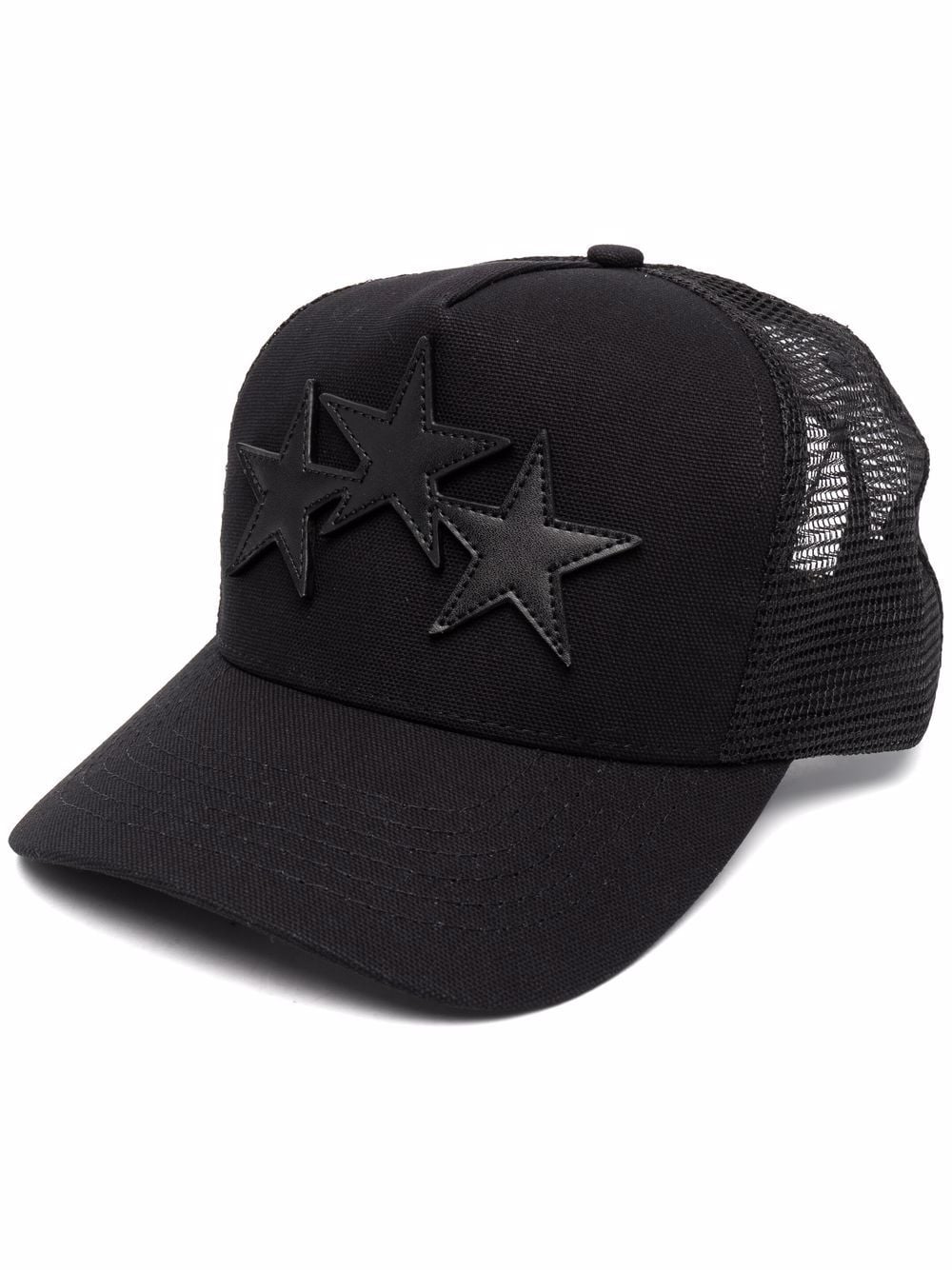 AMIRI  Three star patch trucker hat