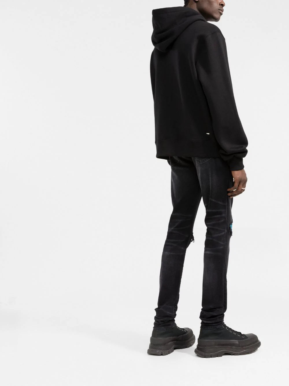 AMIRI  mid-rise distressed skinny jeans