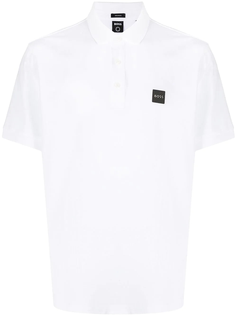 BOSS  logo-print polo shirt