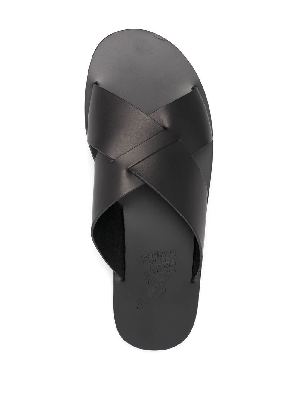 Ancient Greek Sandals  Bios cross-strap leather slides
