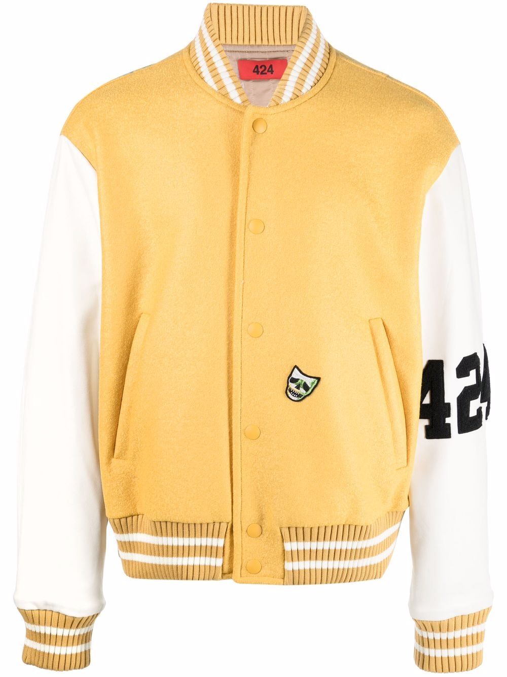 424  logo-detail bomber jacket