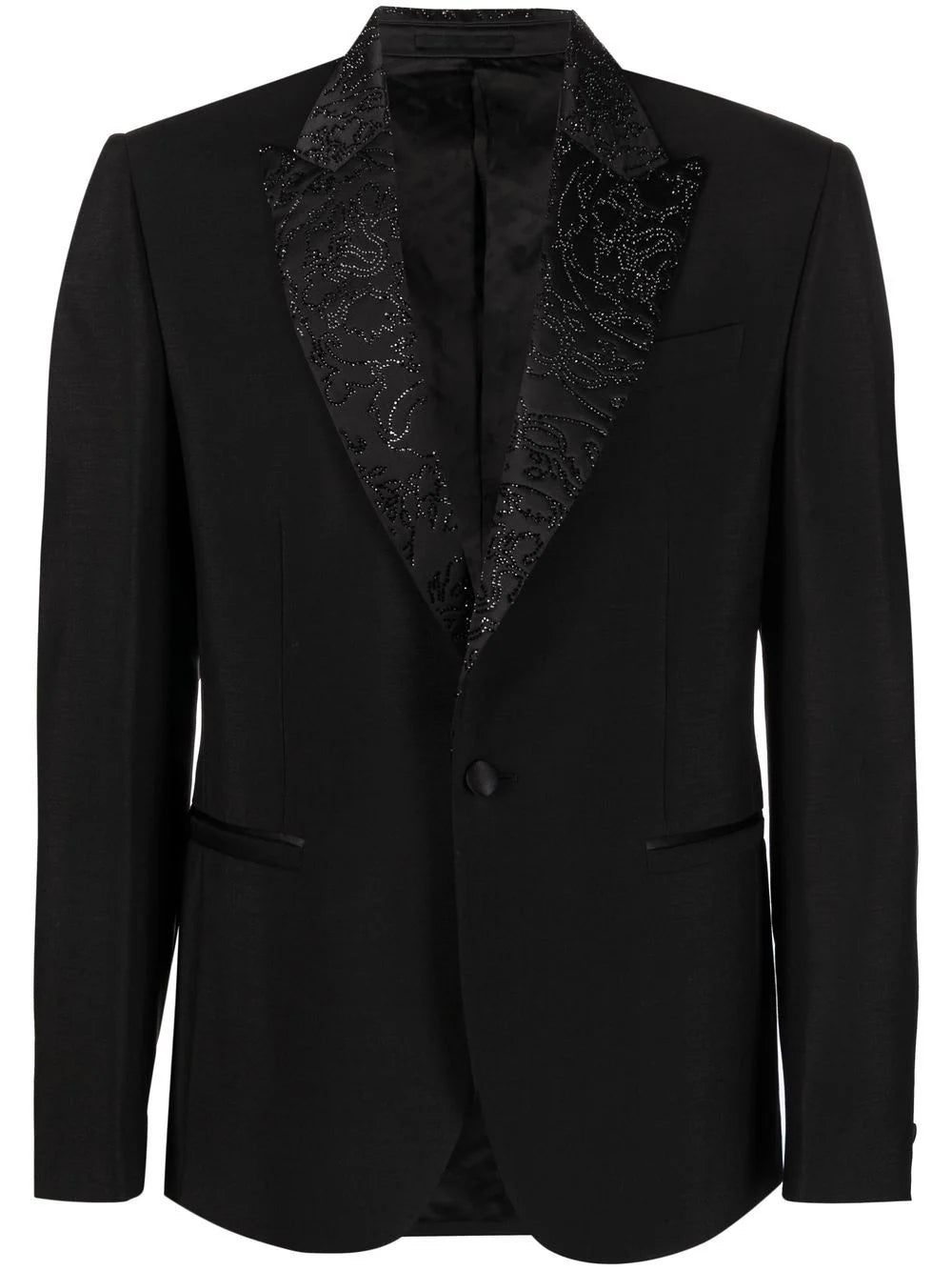 Versace  Barocco Silhouette rhinestone-embellished blazer