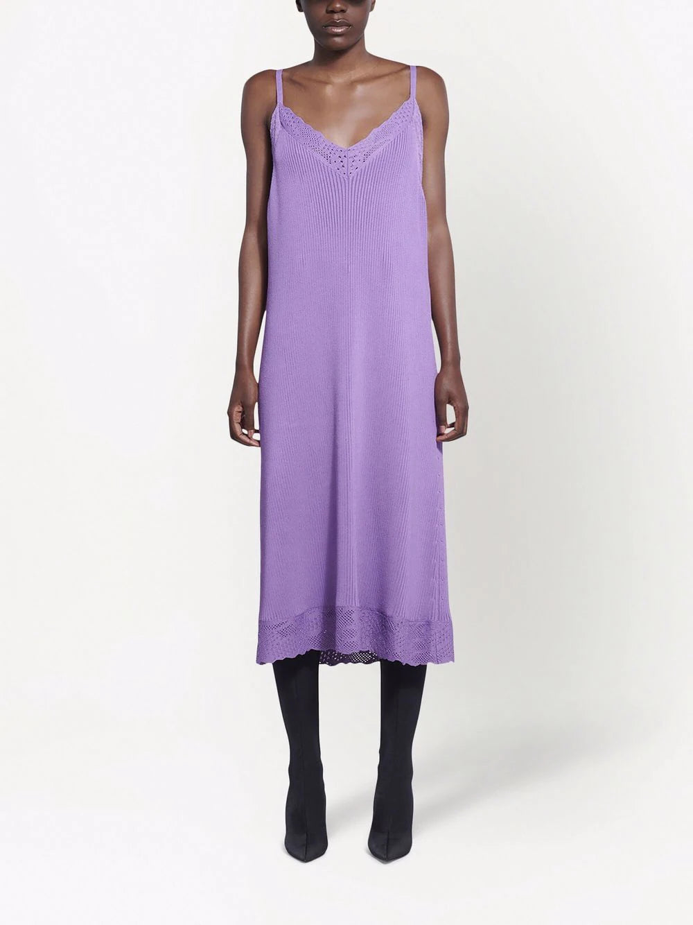 Balenciaga  ribbed knit slip dress