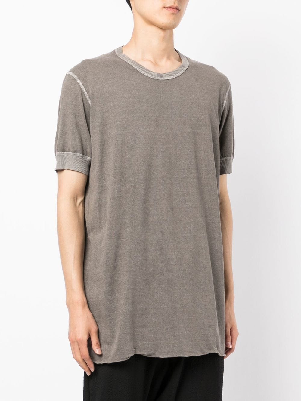 Boris Bidjan Saberi  two-tone cotton T-shirt