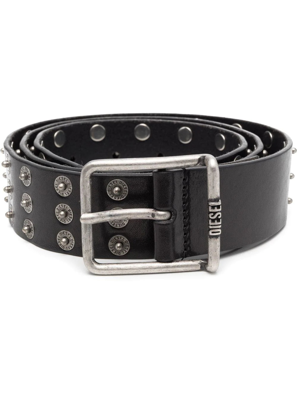 Diesel riveted leather belt