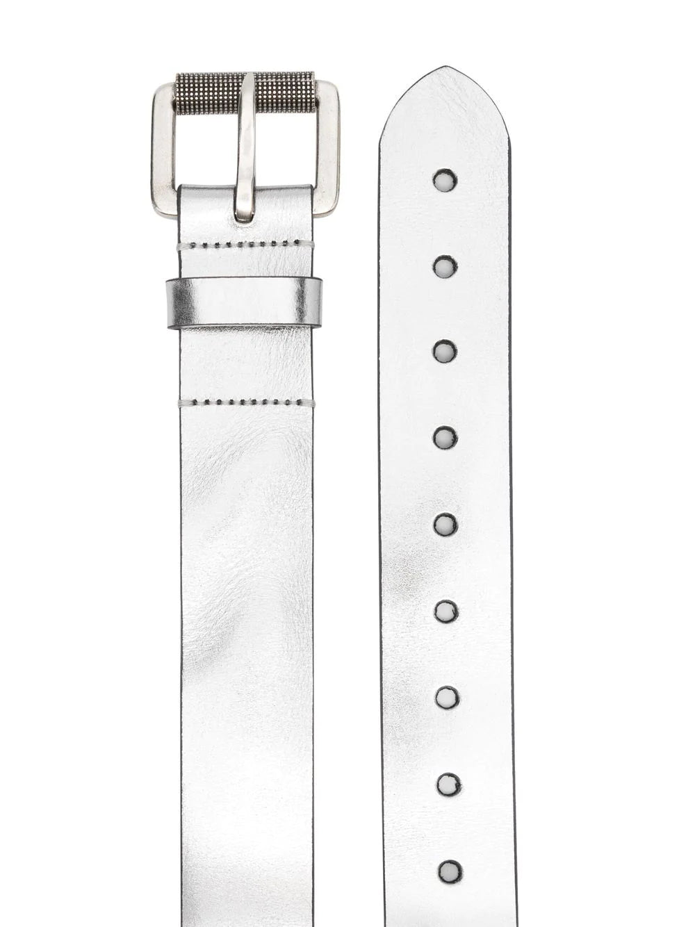 Diesel B-Stellar metallic leather belt