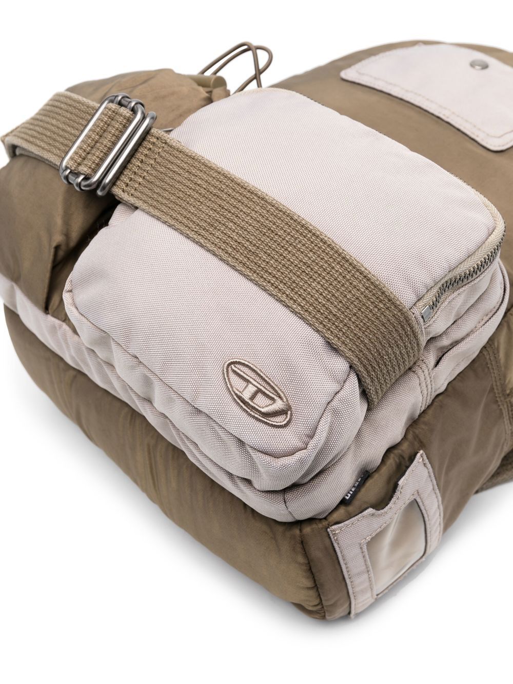 Diesel logo-plaque backpack
