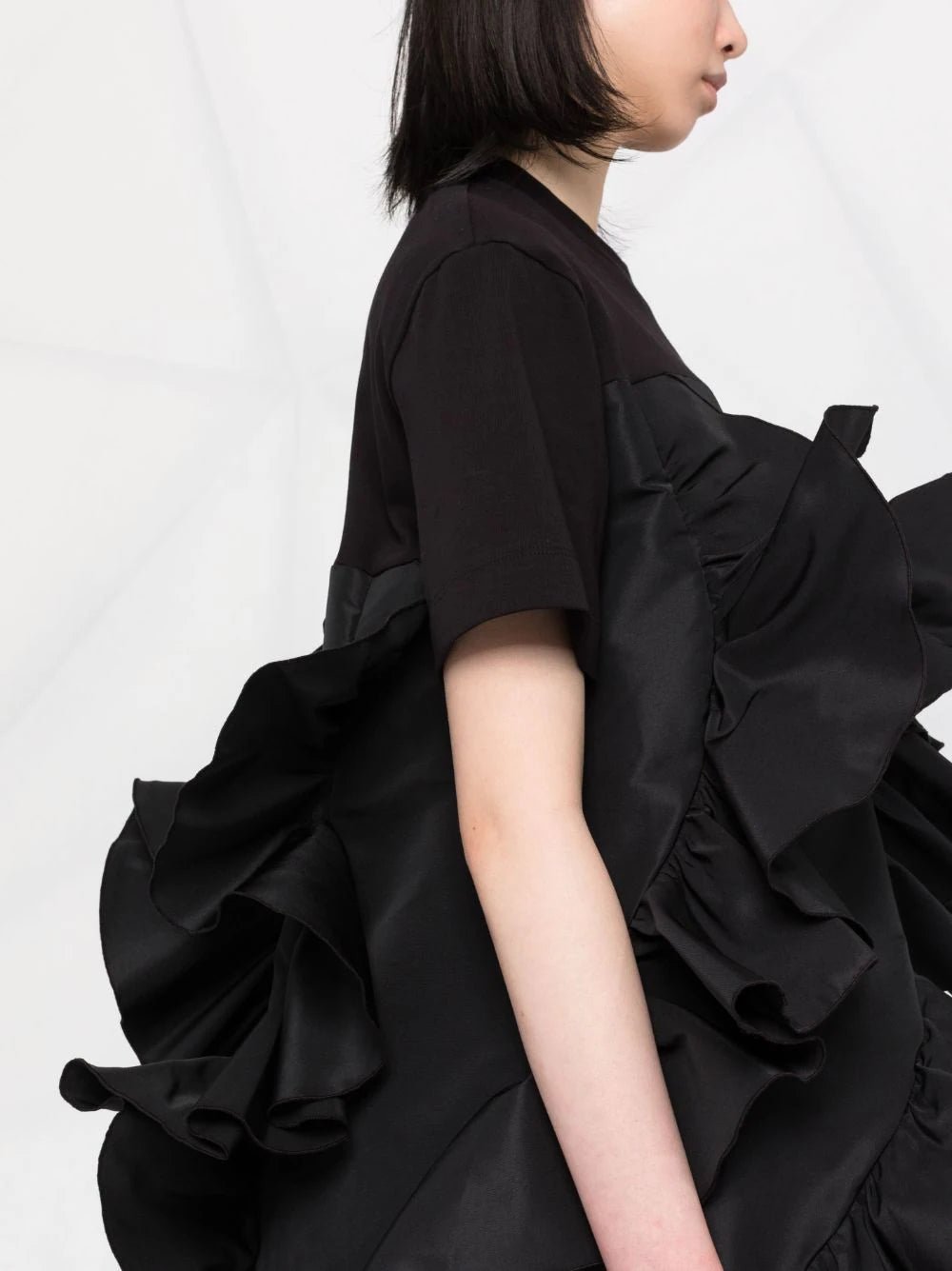 Alexander McQueen  ruffle-detail T-shirt dress
