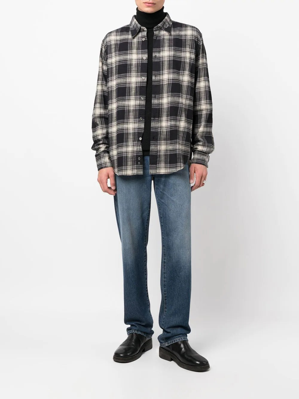 Diesel check-print shirt