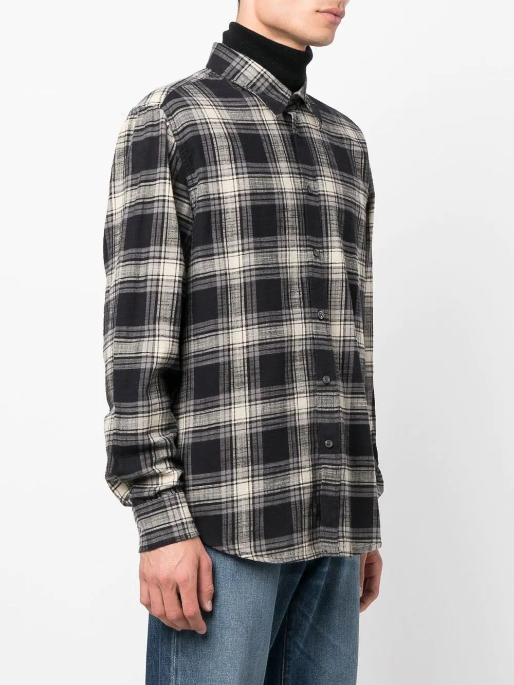 Diesel check-print shirt