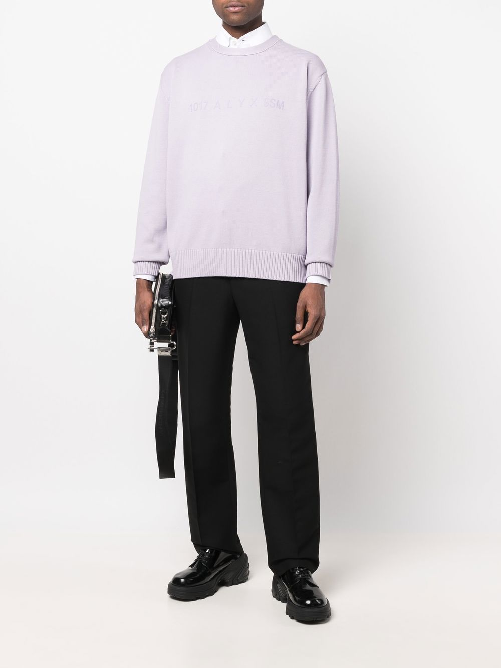 1017 ALYX 9SM  logo-print knitted jumper