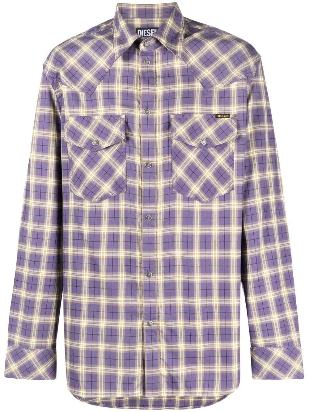 Diesel checked long-sleeve shirt