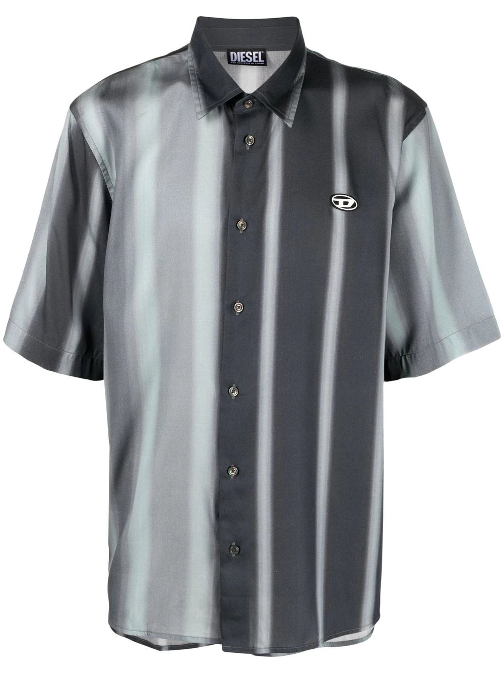 Diesel stripe-print short-sleeved shirt