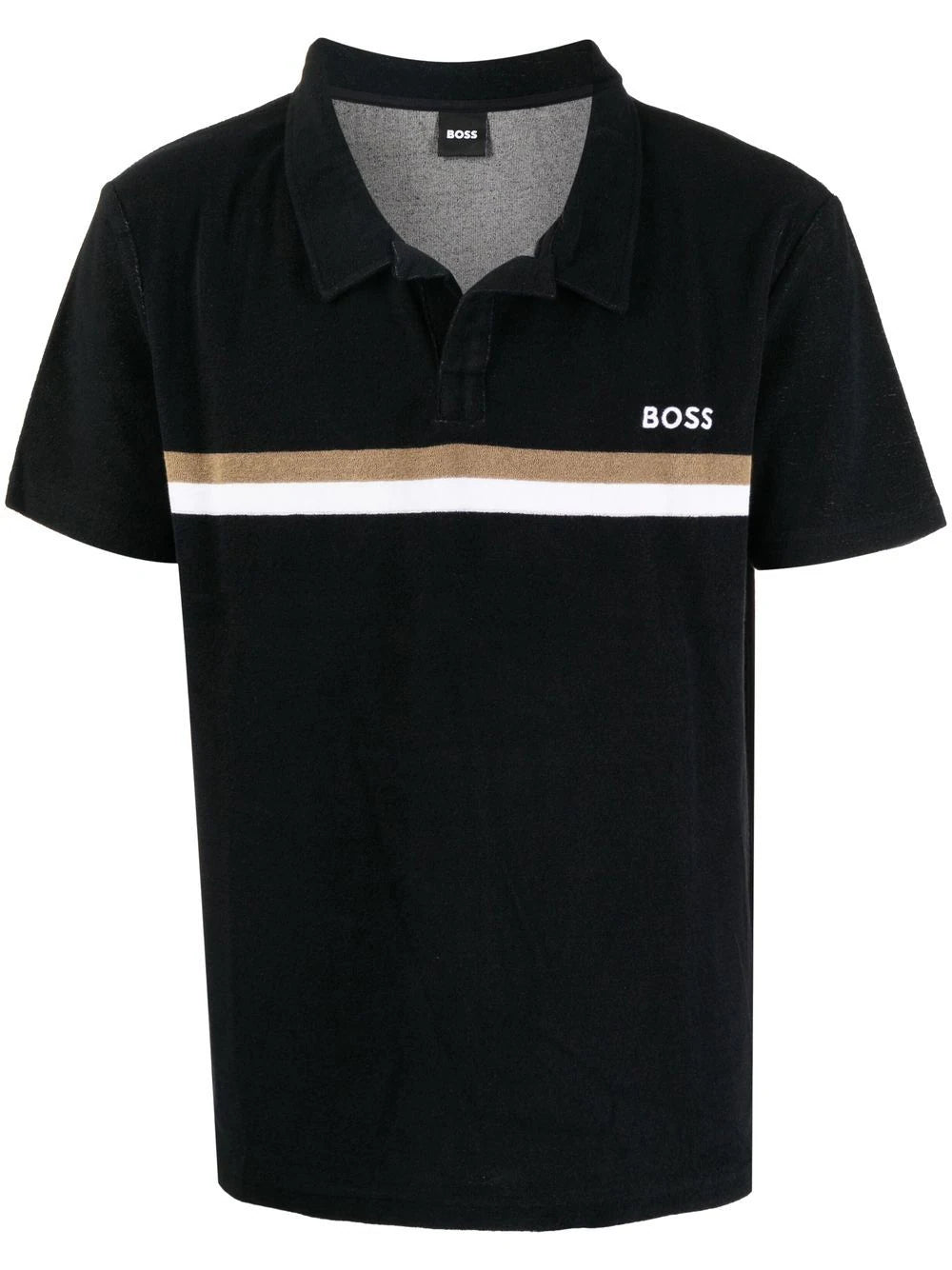 BOSS  embroidered-logo detail polo shirt