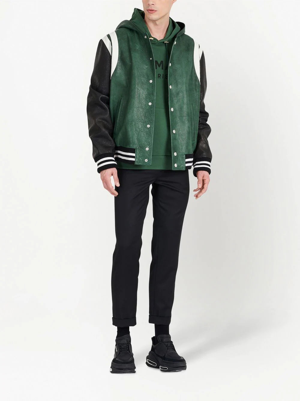 Balmain  logo-print drawstring hoodie