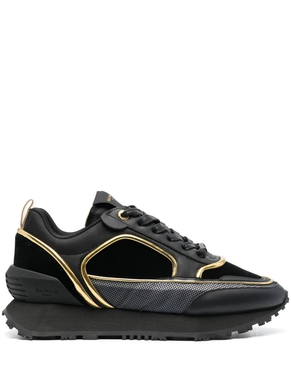 Balmain two-tone low-top sneakers