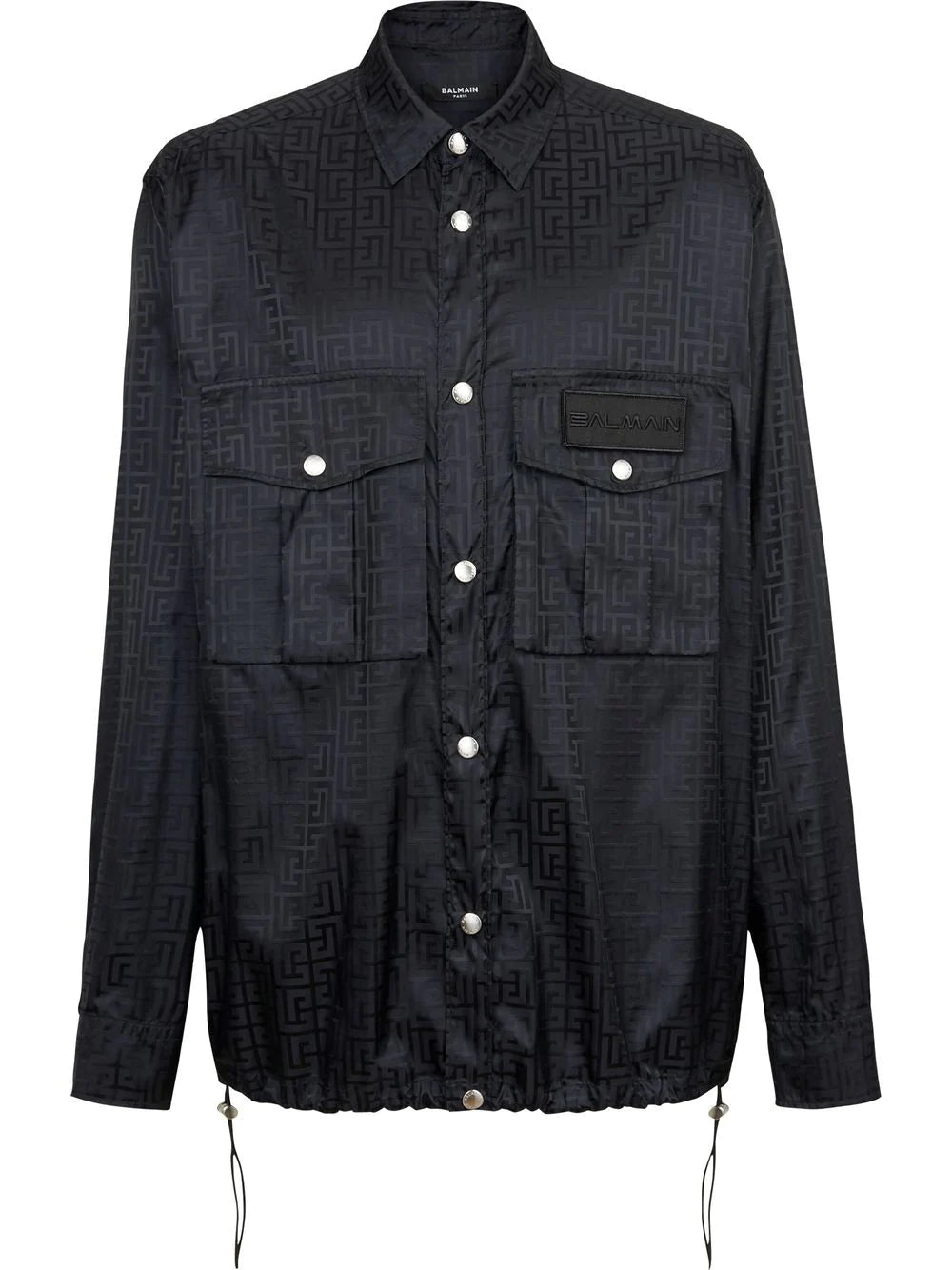 Balmain monogram button-up over shirt