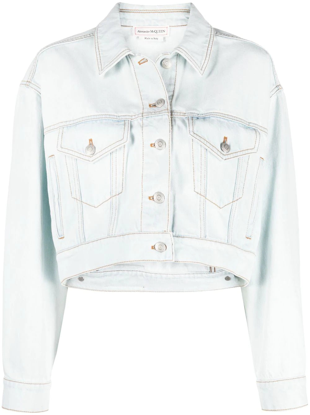 Alexander McQueen cropped denim jacket
