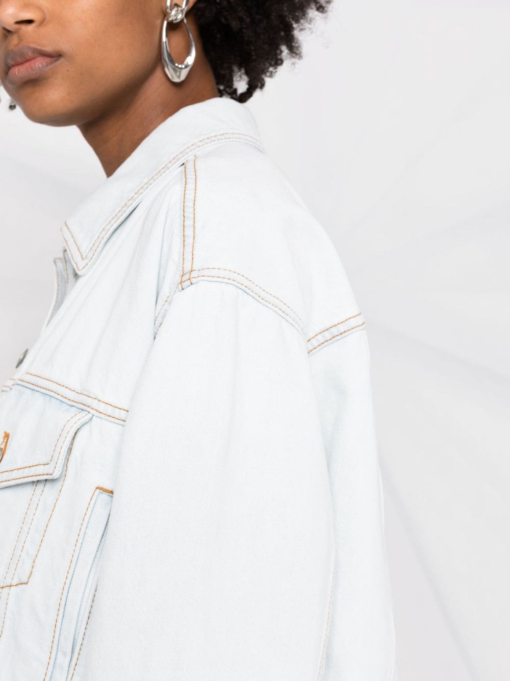 Alexander McQueen cropped denim jacket