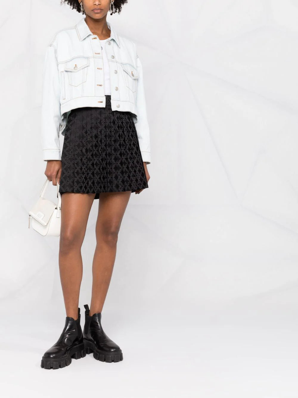 Alexander McQueen cropped denim jacket