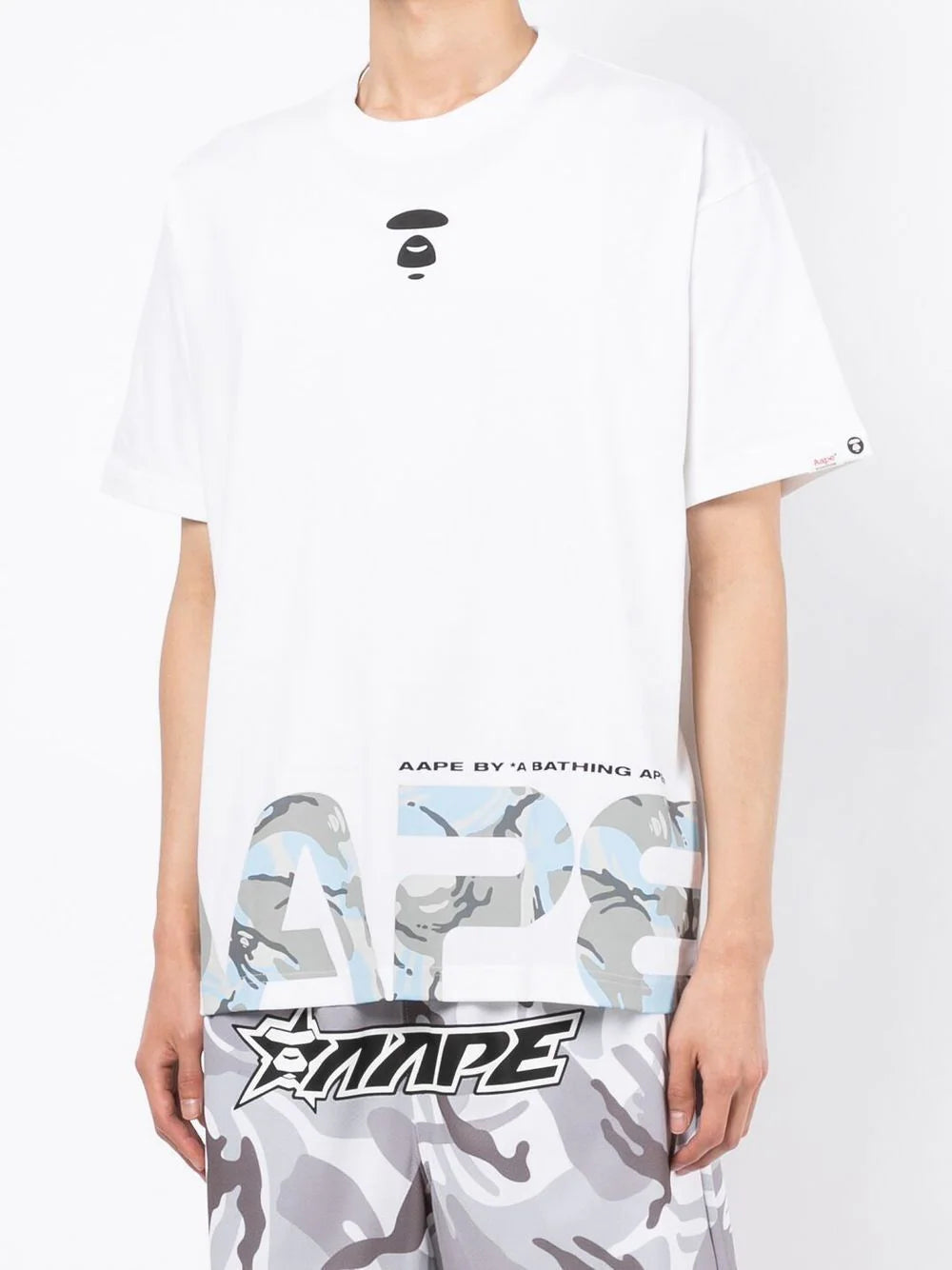 AAPE BY *A BATHING APE®  Milo-print cotton T-shirt