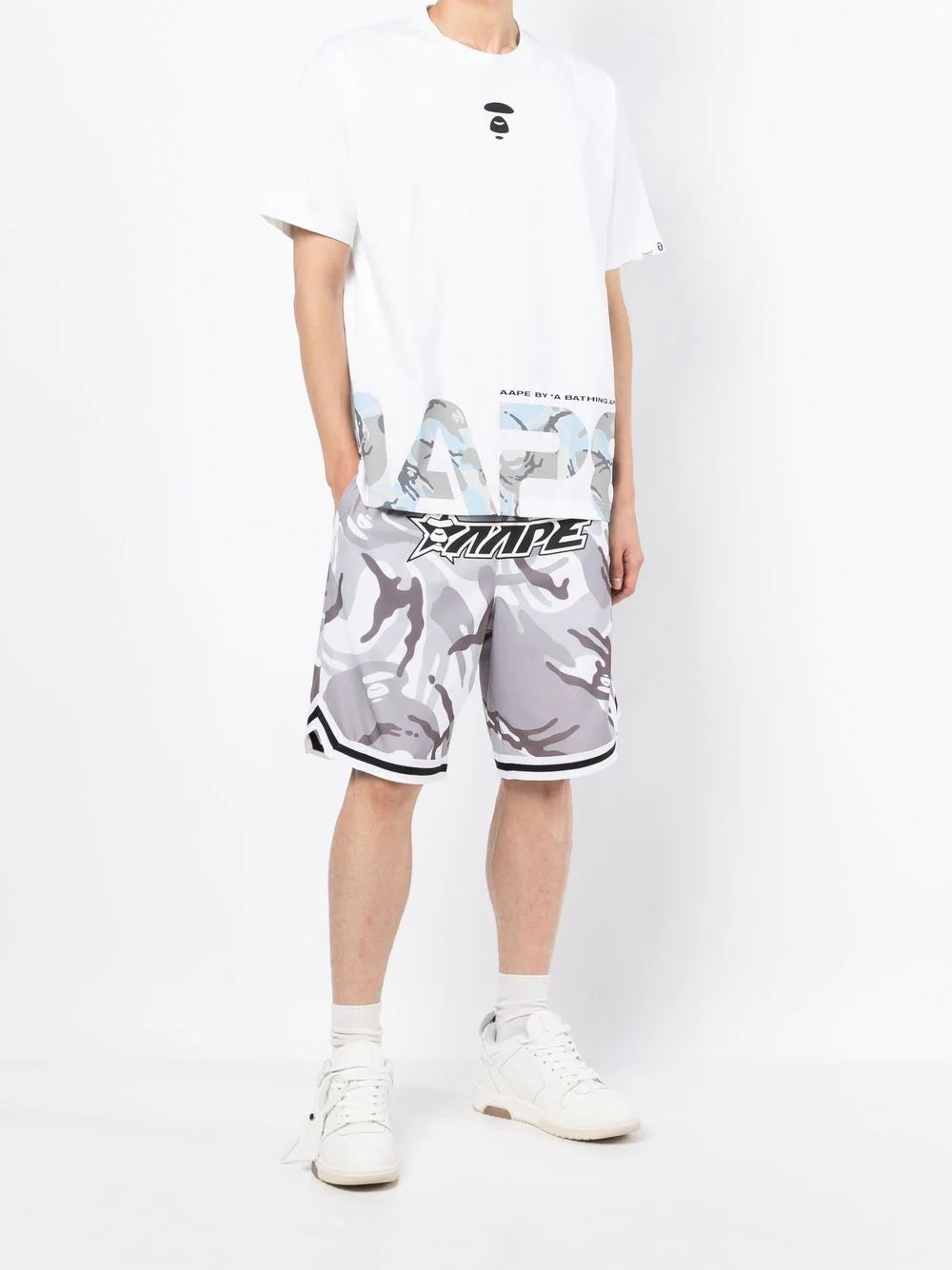 AAPE BY *A BATHING APE®  Milo-print cotton T-shirt
