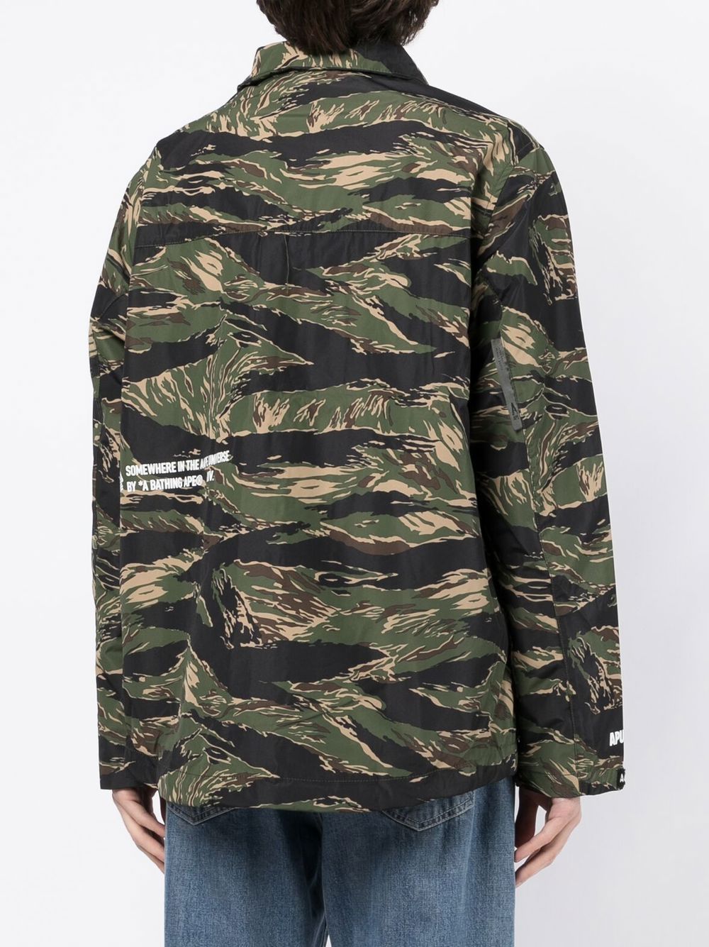 AAPE BY *A BATHING APE®  camouflage-print zip-up jacket