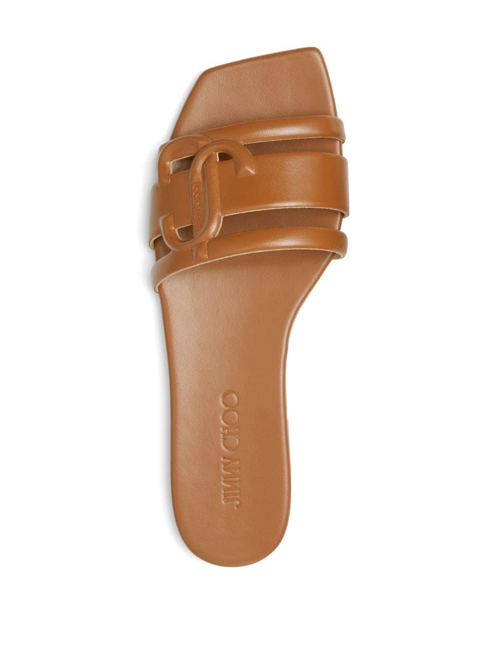 Jimmy choo Laran debossed-logo sandals