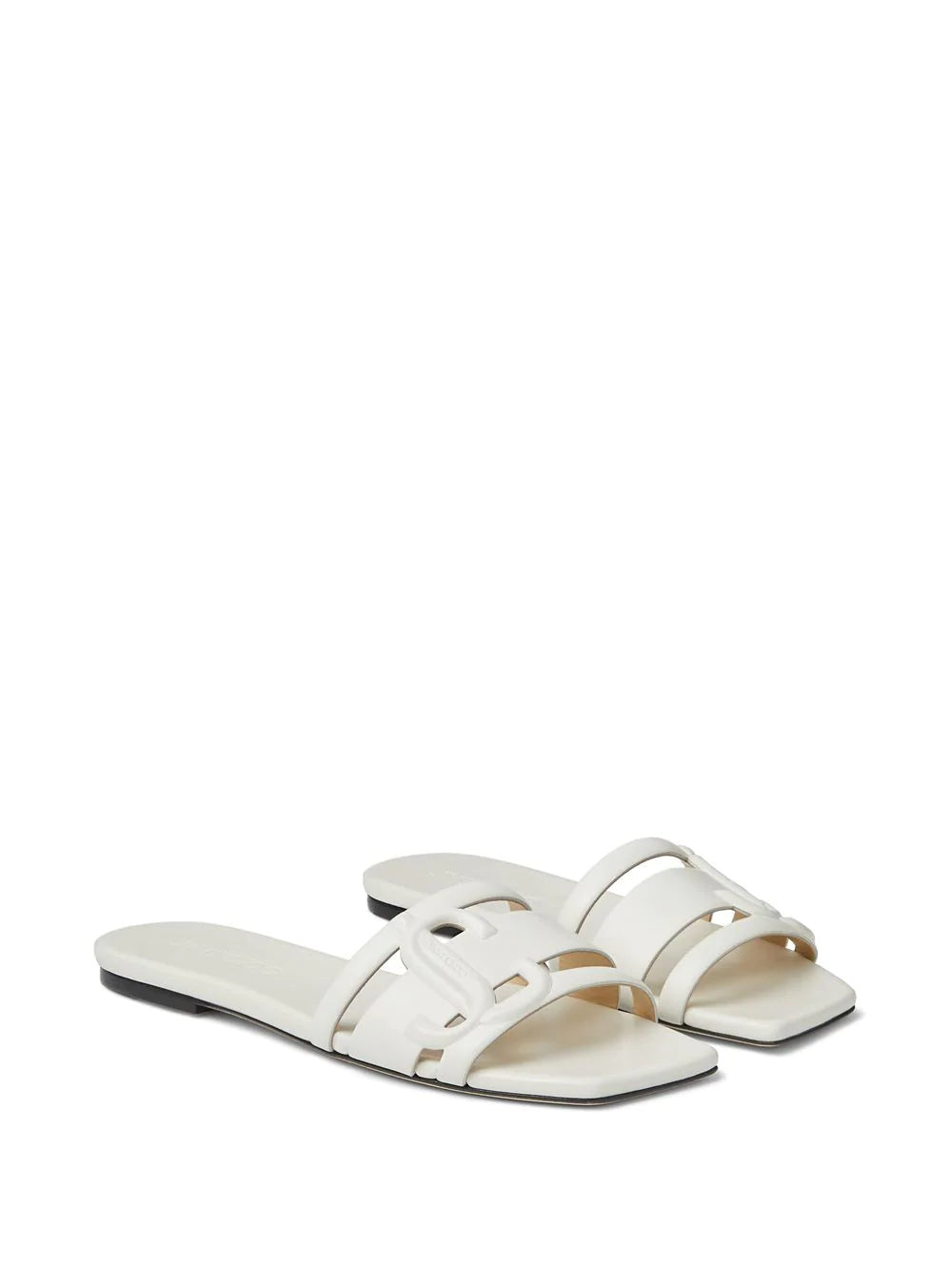 Jimmy choo  Laran debossed-logo sandals
