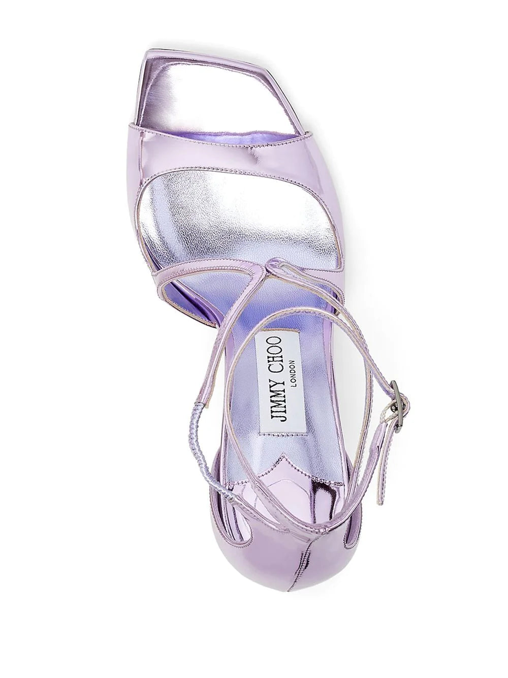 Jimmy choo  Azia 95mm metallic-effect sandals
