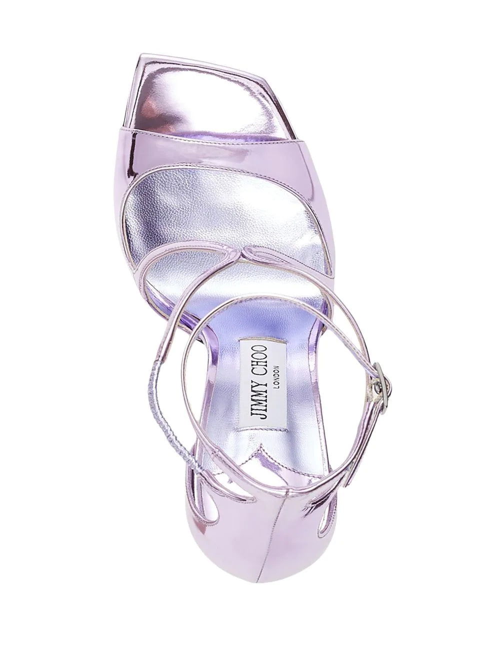Jimmy choo  Azia 110mm metallic-effect sandals