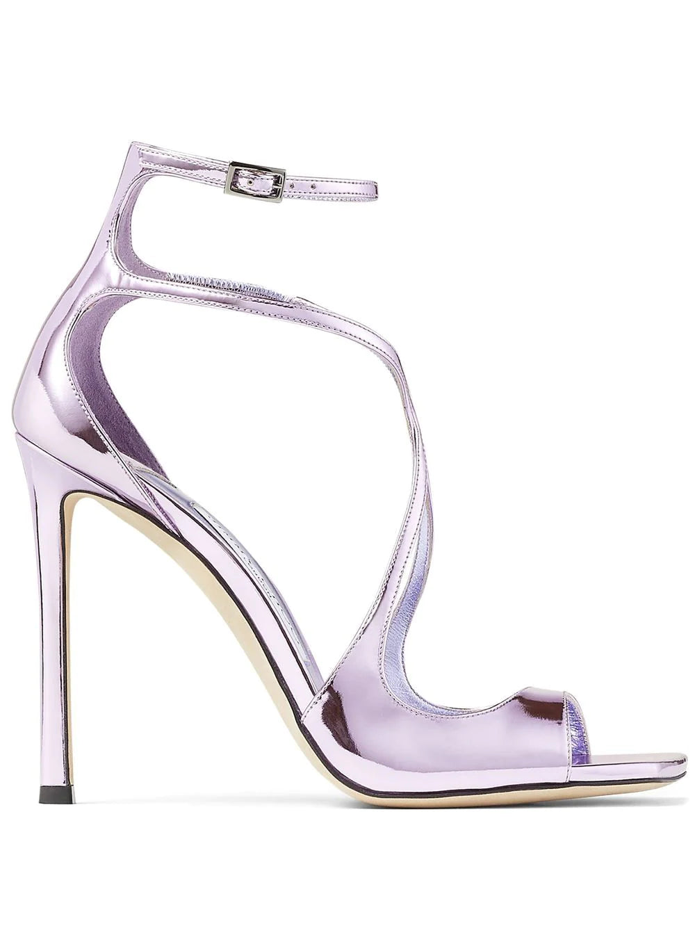 Jimmy choo  Azia 110mm metallic-effect sandals
