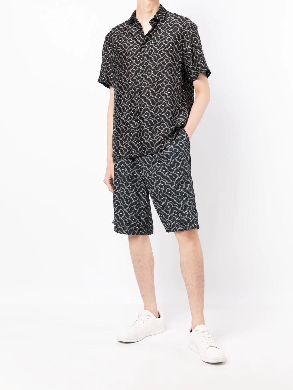 Emporio Armani logo-print short-sleeve shirt