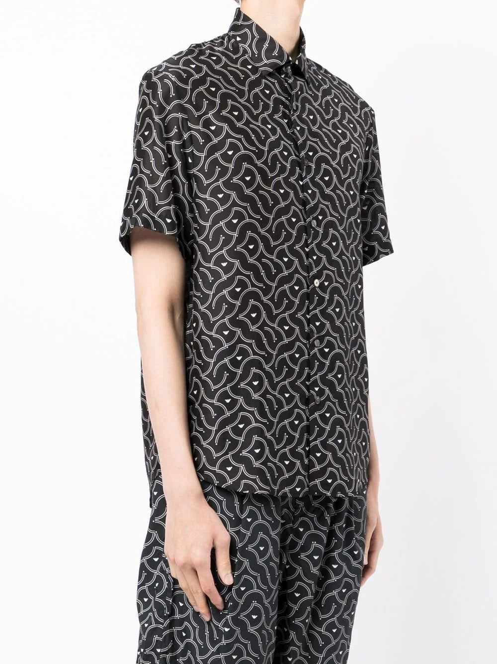Emporio Armani logo-print short-sleeve shirt