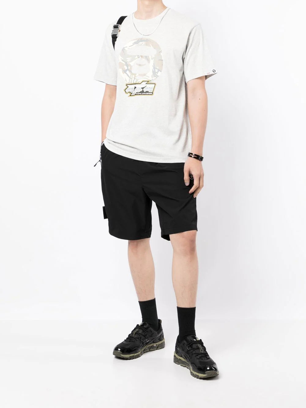 AAPE BY *A BATHING APE®  graphic logo-print T-shirt
