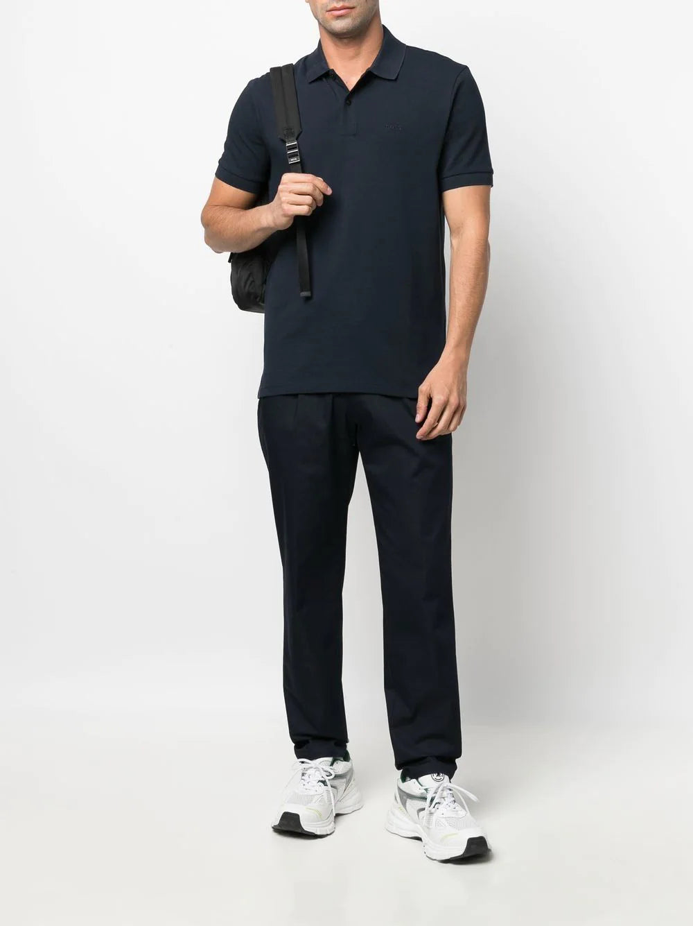 Boss embroidered logo polo shirt