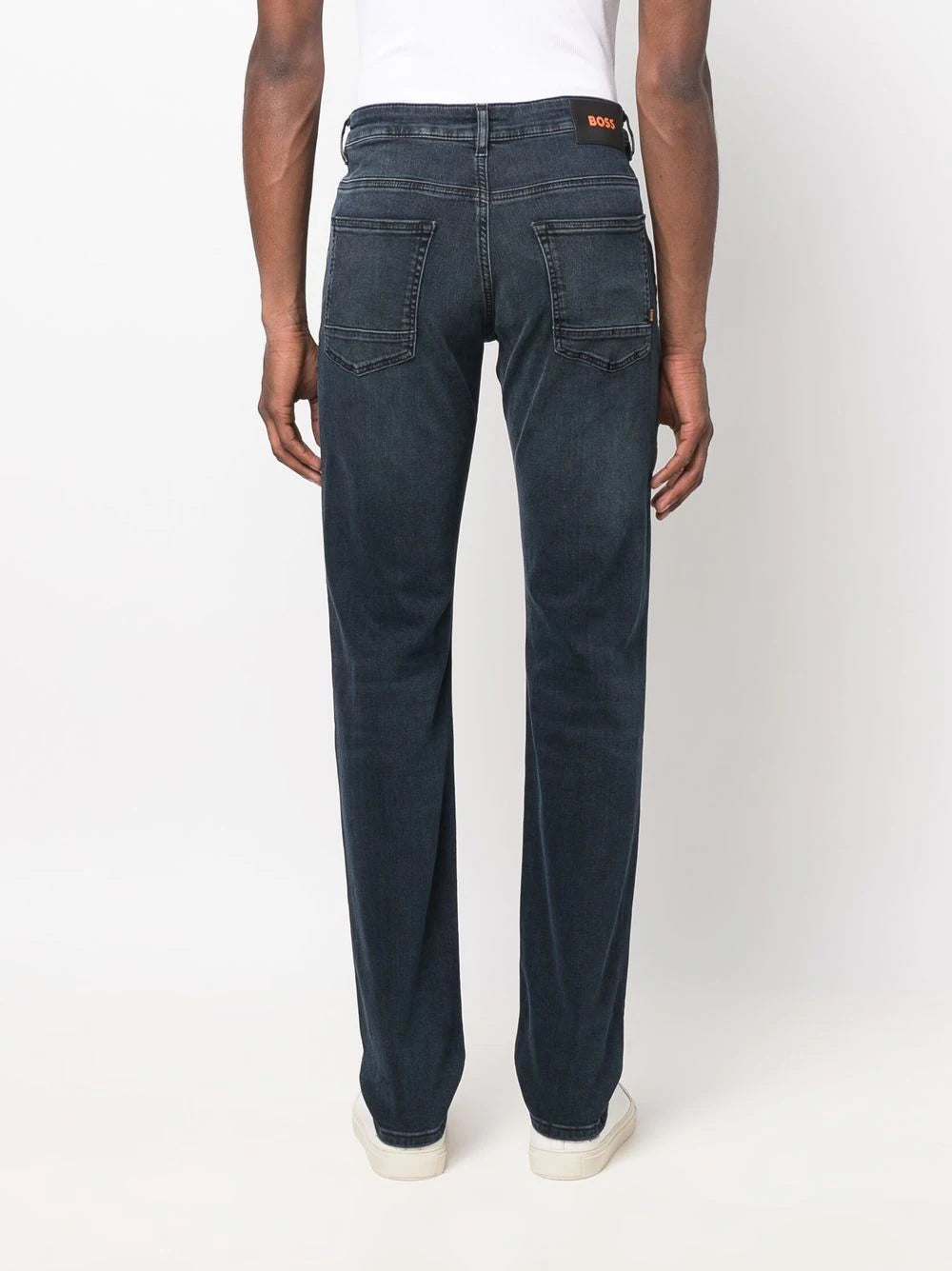 Boss mid-rise slim-cut jeans