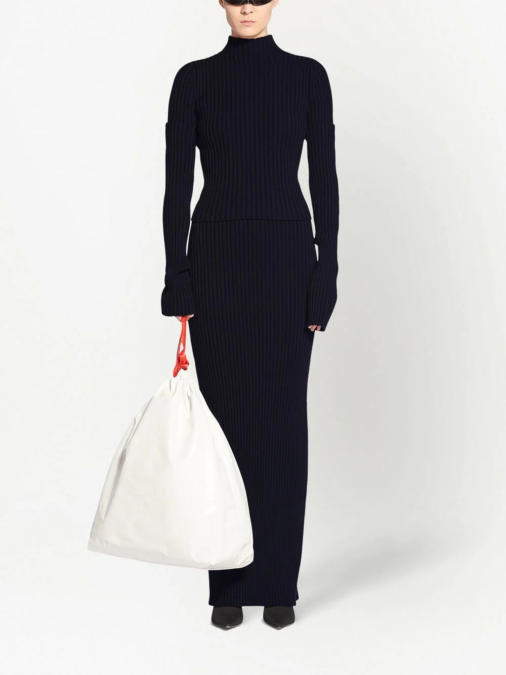 Balenciaga  ribbed-knit maxi dress