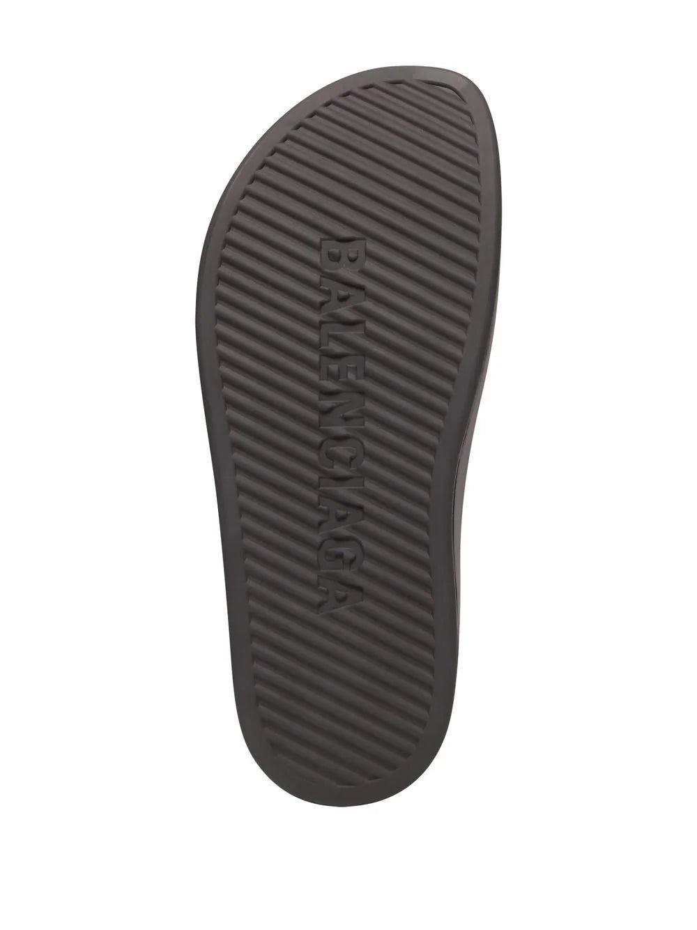 Balenciaga logo-print closed pool slides - Image 4
