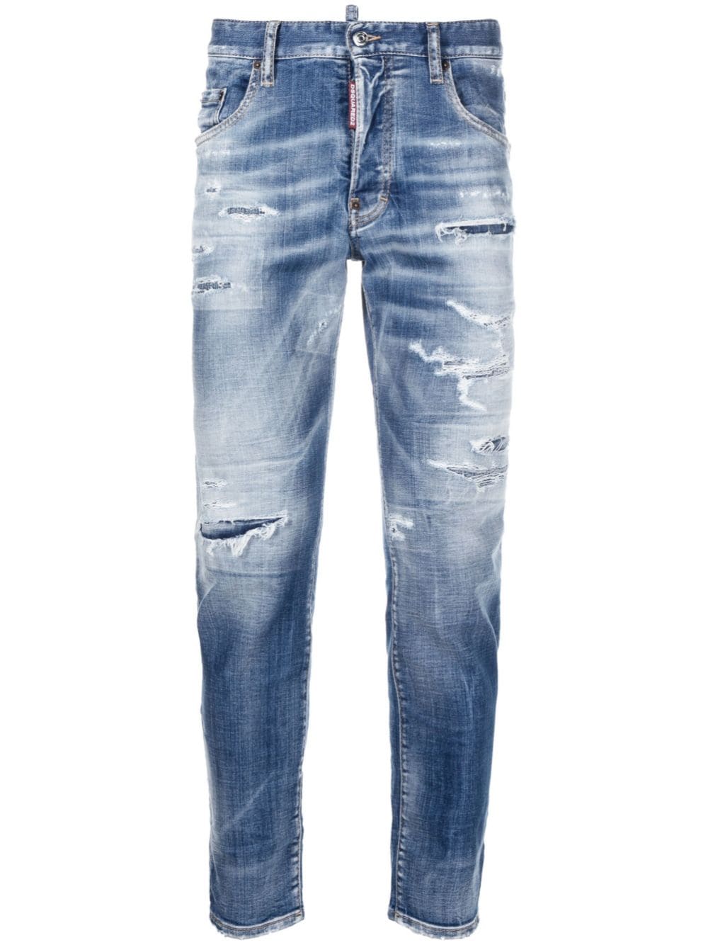Dsquared2 ripped slim-fit jeans