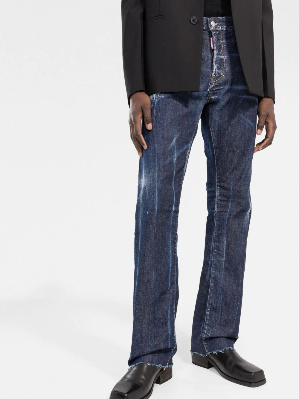 Dsquared2 bleach-effect straight-leg jeans