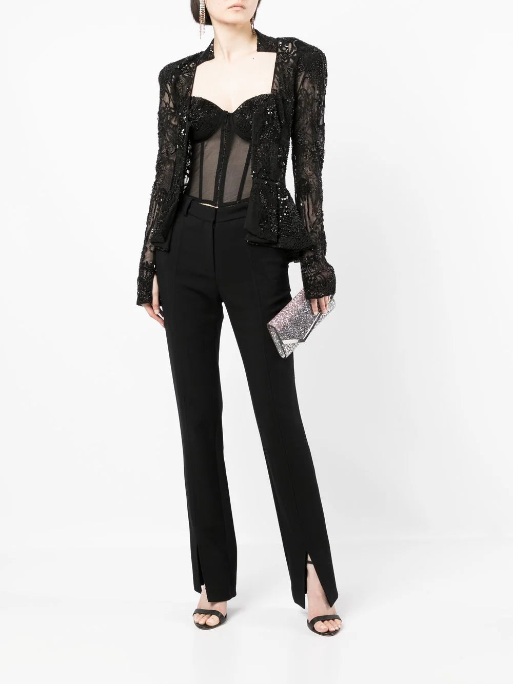 Zuhair Murad  floral-lace peplum blouse