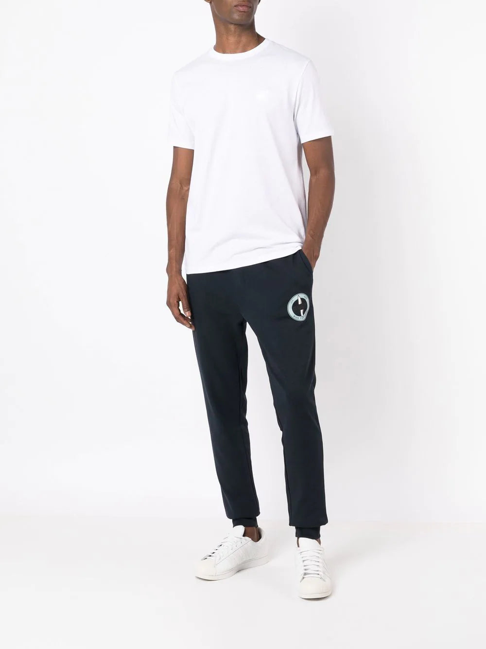 BOSS  chest logo-patch detail T-shirt