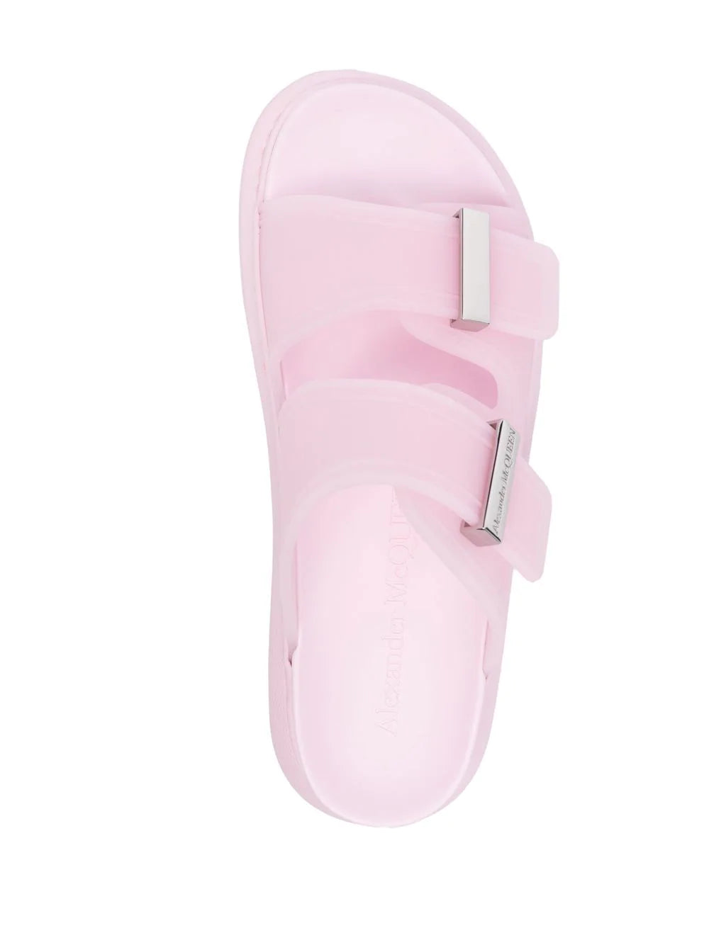 Alexander McQueen double-strap flat slides
