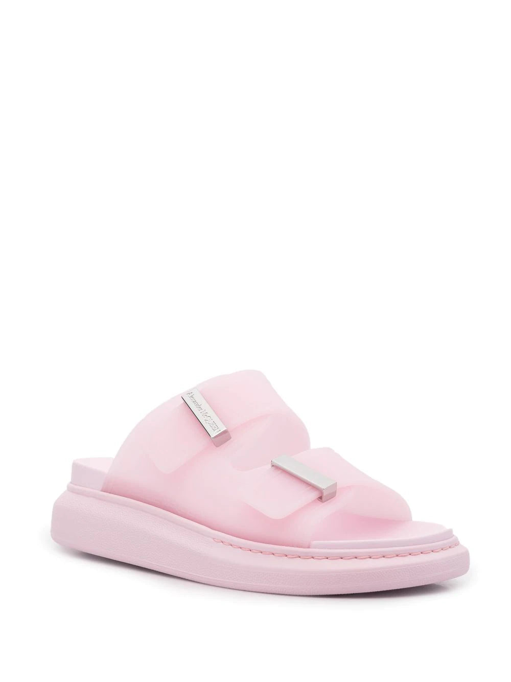 Alexander McQueen double-strap flat slides