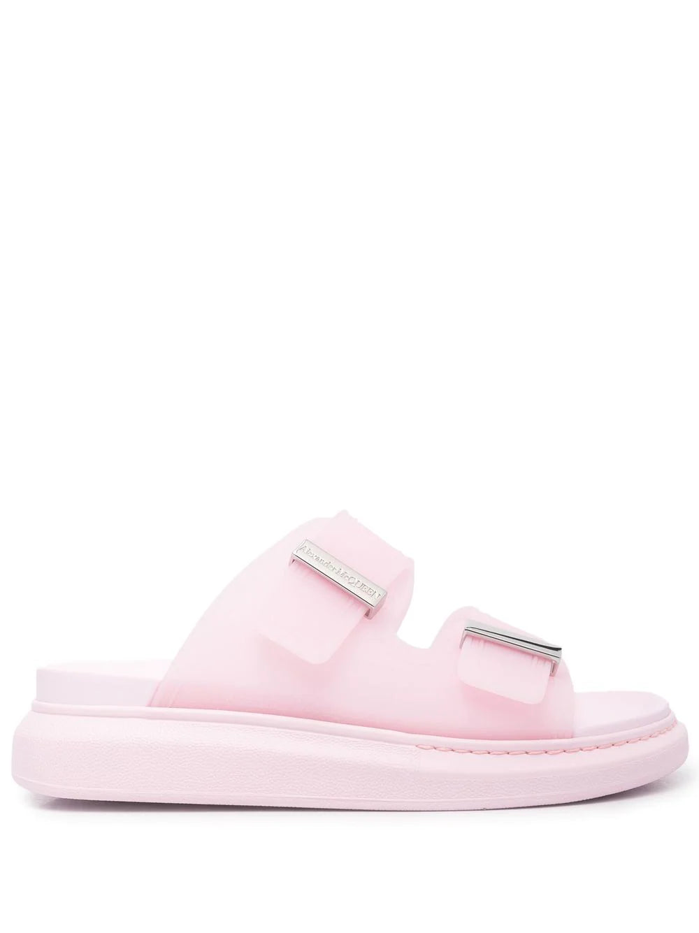 Alexander McQueen double-strap flat slides